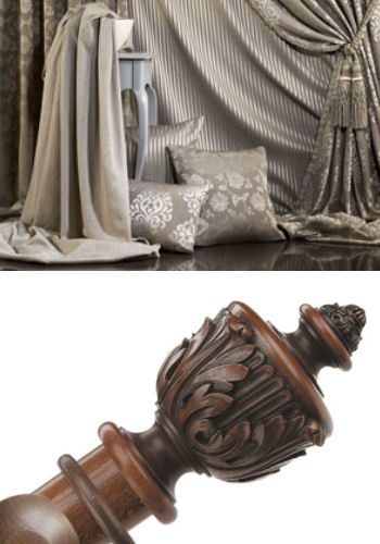 Fabric & Poles for Curtains & Blinds